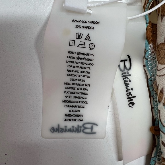 Bohemian Print V-neck Tassel Button Front Chiffon Dress New With Tags Size Small - Picture 10 of 11